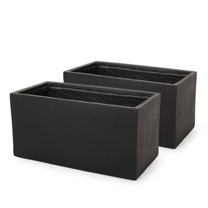 Bold <b>Black</b> Metal Square <b>Planter</b>, Heavy Duty Steel, Patio Garden Use, Rust Resistant, OEM ODM Custom, Matte Finish Style - Product Image 1