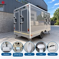 Remorque de toilettes mobiles certifiée DOT Belyoo, remorquable, pour parcs, fabriquée en Chine