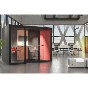 Cabine de bureau privée modulaire pré-assemblée insonorisée moderne OEM/ODM pour hôtels, salons, centres commerciaux-Réunion té<span class=keywords><strong>l</strong></span>éphonique acoustique - Product Image 6