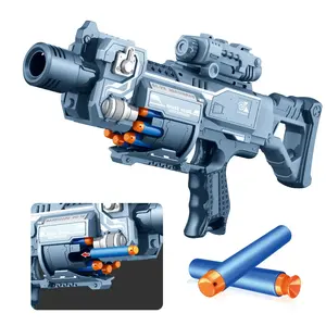 Jimei Wholesale Low Price Electric Plastic Abs High Speed Foam Bullets Safe Soft Bullet Gun Toy For Kids