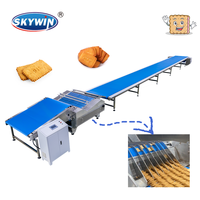 Machine de tri et d'empilage de biscuits Skywin 2026 en promotion pour ligne de production de biscuits à roue étoilée après cuisson au four