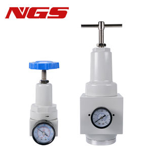 QTYH-8 10 15 25 50 1/4 3/8 1/2 2 inci tekanan tinggi Regulator udara katup pengukur pneumatik dengan 0 ~ 40 bar Inlet Port jenis fitting - Product Image 1