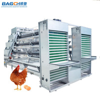 Système de cage de batterie de poulet de ponte d'oeufs de couche galvanisée automatique de type A de ferme avicole