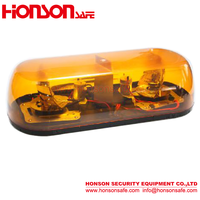 HSM205 Rotator Lentille ambrée Véhicule d'urgence Avertissement de voiture Mini barre lumineuse