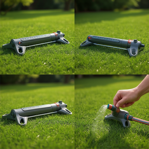 Aspersor oscilante de plástico Gardena AquaZoom L 1589579 para riego de césped - Product Image 2