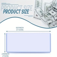 Titulaire de la carte d'affichage de monnaie étanche de qualité supérieure en plastique transparent timbre argent organisateur manches pour l'argent et les collectionneurs