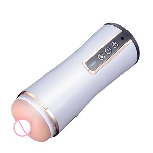 Godet de masturbation automatique pour homme, coque transparente, télescopique, rotatif, vibrant, électrique, en <span class=keywords><strong>silicone</strong></span> de qualité médicale - Product Image 1
