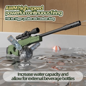 KK NUOVA Pistola ad Acqua Elettrica Automatica <span class=keywords><strong>AWM</strong></span> 70CM, Pistola a Spruzzo Elettrica con Gittata Continua di 7-9 Metri in Plastica ABS - Product Image 5