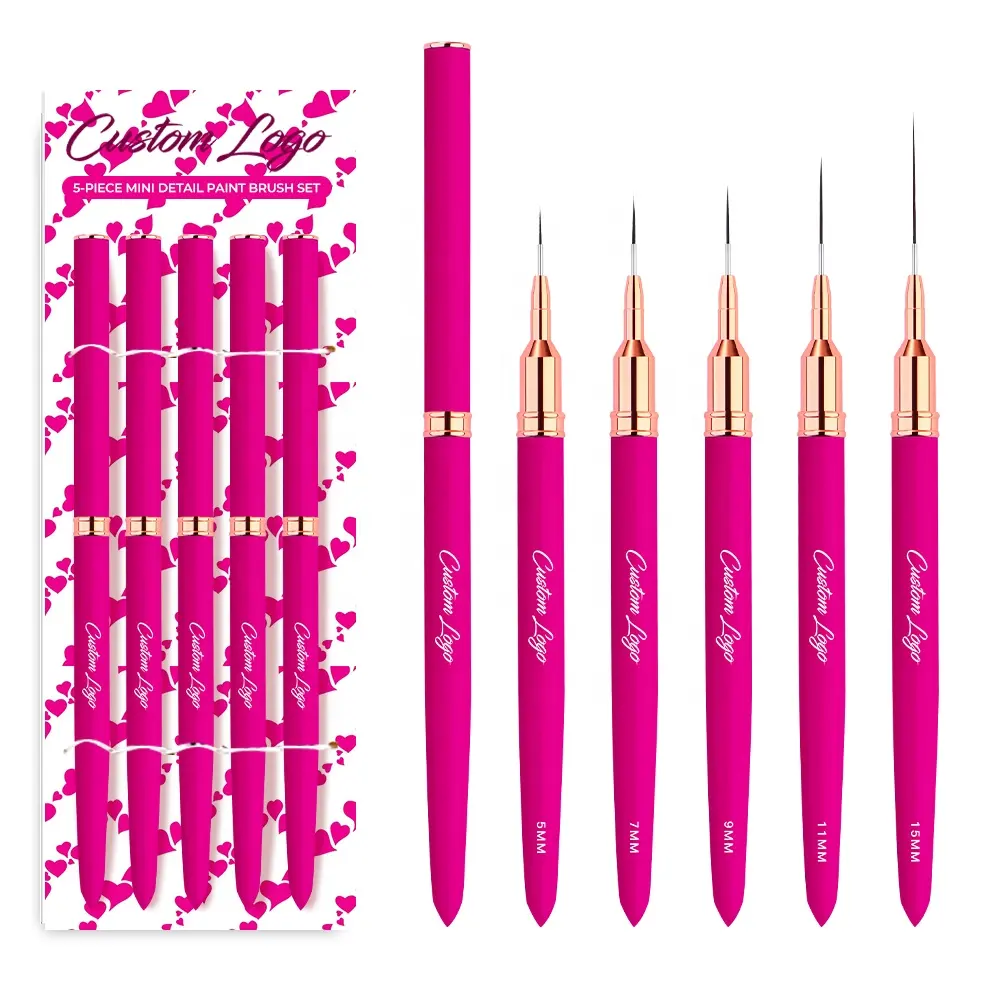 high quality kolinsky nail art brush 5mm 7mm 9mm 11mm 15mm 25mm professional kolinsky acrylic nail brush