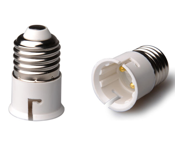 Durable LED Base Light Bulb Lamp Converter Adapter E27 Male B22 Female PC Material Quality Lamp Holders