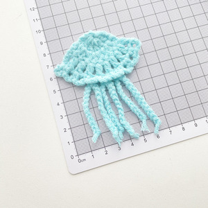 Breloques Appliquées Série Océan au Crochet, Charmes de Sac et Décorations Suspendues, Ornements Souples pour Vêtements, Idéales pour Veste, Chapeau, Écharpe, Sac Fourre-tout - Product Image 4