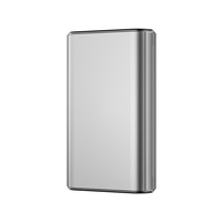 PD30W ukuran kecil pengisian daya Cepat Power Bank paduan aluminium powerbank 10000mAh pengisi daya portabel Aksesori Tablet Universal