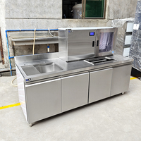 Machine à glaçons intégrée entièrement automatique en acier inoxydable Lanxin, personnalisation