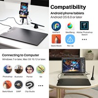 Autres Accessoires Informatiques Huion HS610 Tablette Graphique à Dessin Numérique avec Stylet et Touches Express