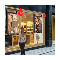 Écran publicitaire numérique LCD suspendu de 49 pouces, 3000 nits, pour affichage de menus, semi-extérieur, orienté vers la fenêtre