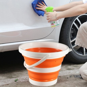 Có Thể Đóng Mở Mới Nóng Có Thể Gập Lại Silicone Xô Thuận Tiện Gấp Xô Cho Câu Cá Ngoài Trời Bãi Biển Nhà Làm Sạch - Product Image 2