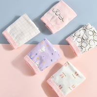 5pcs 박스 맞춤형 통기성 면 탄성 부드러운 소녀 속옷 여성용 팬티 귀여운 키즈 복서 팬티