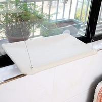 Hamac pour chat respirant toutes saisons avec ventouses, tapis suspendu amovible et lavable pour usage intérieur, accessoires pour animaux de compagnie