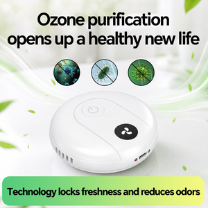 Purificador de Ozono Recargable por USB con Iones Negativos, Esterilización Altamente Efectiva, Eliminación de Olores, Desodorizante para Mascotas, Aire Silencioso - Product Image 1