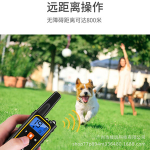 Collier de dressage pour chien, télécommande, rechargeable, vibration, choc électrique, portée de 800M, fournitures pour animaux de compagnie pour la suppression des aboiements - Product Image 3