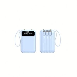 Banco de Energía de 20000mAh con Logotipo Personalizado, 4 Puertos de Salida, Carga Rápida Tipo C y Cable Integrado - Product Image 3