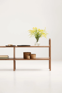 Banco de Almacenamiento Minimalista de Madera con Diseño de Asa, <span class=keywords><strong>Mesa</strong></span> Consola Moderna para Sala de Estar, Decoración de Entrada y Organización del Hogar - Product Image 4