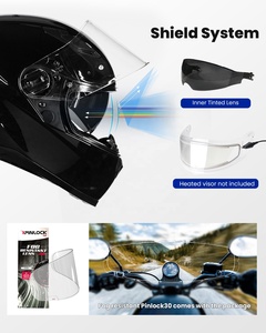 <span class=keywords><strong>Casco</strong></span> Integral de Motocicleta ILM de Alta Calidad, Nuevo, con Liberación Rápida, Antivaho, Visera Doble, para Hombre y Mujer, DOT 129M - Product Image 5