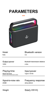 XDOBO Nuts 120W Enceinte <span class=keywords><strong>Bluetooth</strong></span> portable pour karaoké avec 2 micros sans fil - Product Image 5