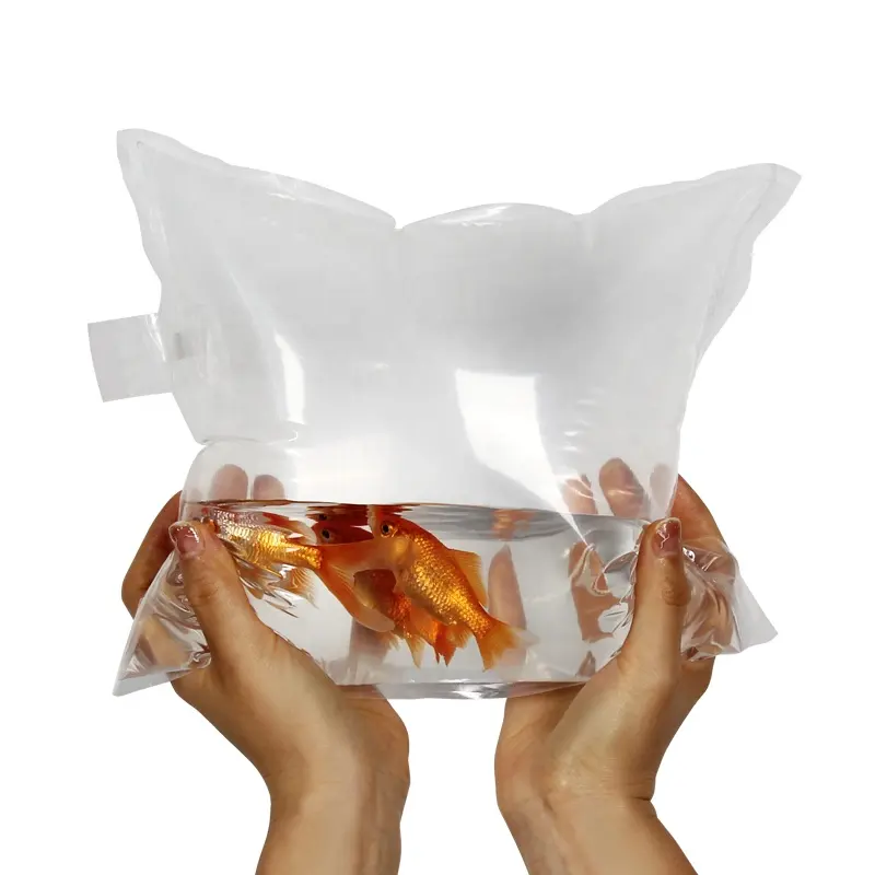 पोर्टेबल लाइव मछली पैकिंग बैग के लिए ऑक्सीजन भरने बैग समुद्री भोजन ले-आउट बैग सुपरमार्केट पालतू दुकान