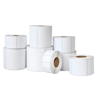 Étiquette thermique couleur personnalisée 4x2 4x3 4x4 4x6 4x8 pouces, rouleau d'étiquettes thermiques directes, autocollant d'expédition pour bordereau de livraison