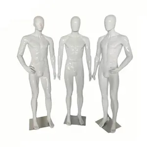 Venta caliente de plástico de cuerpo completo maniquíes masculinos hombres maniquíes de plástico de cuerpo completo hombres maniquí de exhibición para la venta de ropa