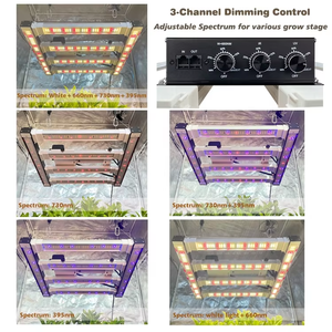 Luz de cultivo LED de 3 canales con horario inteligente de 240W con LM301H EVO equilibrado PPFD 4 + 2 Bar luces de cultivo de interior de espectro completo 320W - Product Image 2