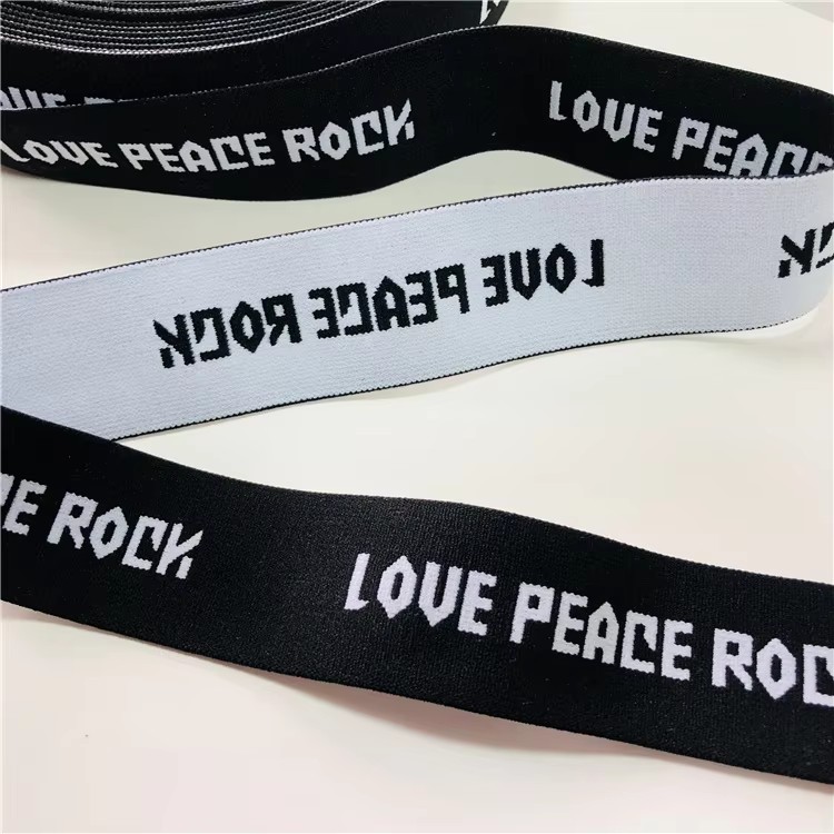 Sustainable 4CM Width Word-Lifting Exercise Bands Resistance LOGO Custom Elastic Webbing Bands