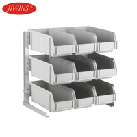 Boîte de rangement pour ustensiles en plastique commercial, 4 compartiments, porte-couverts, plateau de rangement pour restaurant, buffet