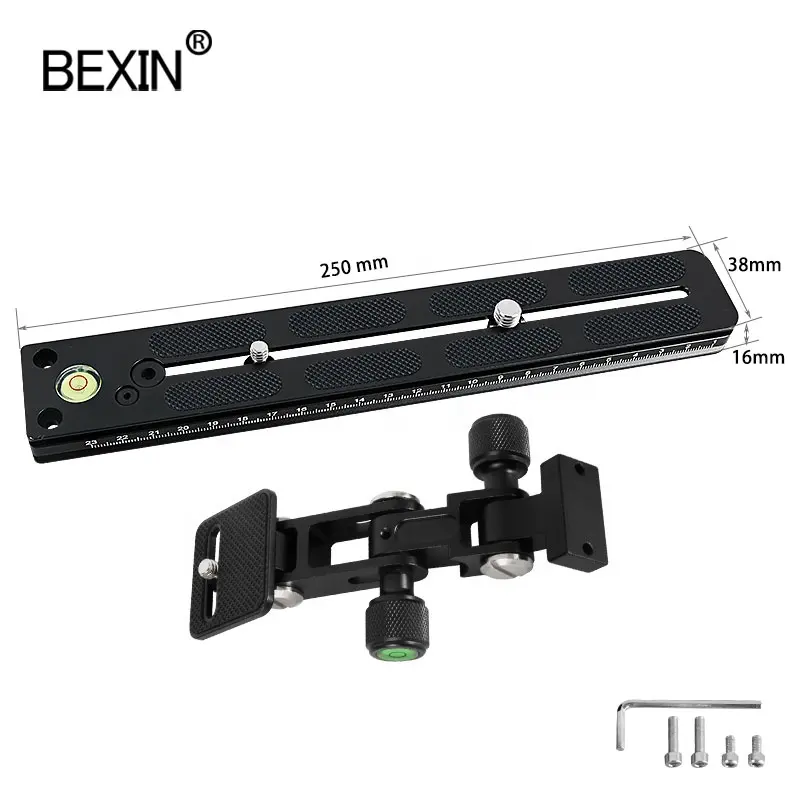BEXIN SLR 카메라 액세서리 플레이트 롱 포커스 렌즈 바디 브래킷 카메라 망원 플레이트 지원 확장 퀵 릴리스 플레이트