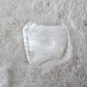 Strumenti per Massaggio <span class=keywords><strong>Gua</strong></span> <span class=keywords><strong>Sha</strong></span> in Quarzo Trasparente con Foro per il Pollice, Attrezzi per Terapia di Massaggio Guasha per il Corpo - Product Image 2