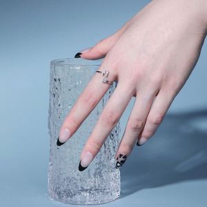 Dylam Best Bagues de mariage ajustables en argent sterling 925 avec diamant et lettre initiale A-Z, empilables, en oxyde de zirconium 5A - Product Image 3