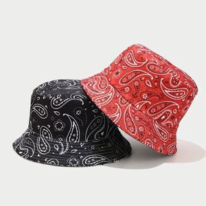 Wholesale Spring Summer Two Colour Side Wear <b>Reversible</b> SUNHAT Fisherman Cap Paisley Floral Design Printed <b>Bucket</b> <b>Hat</b> - Product Image 1