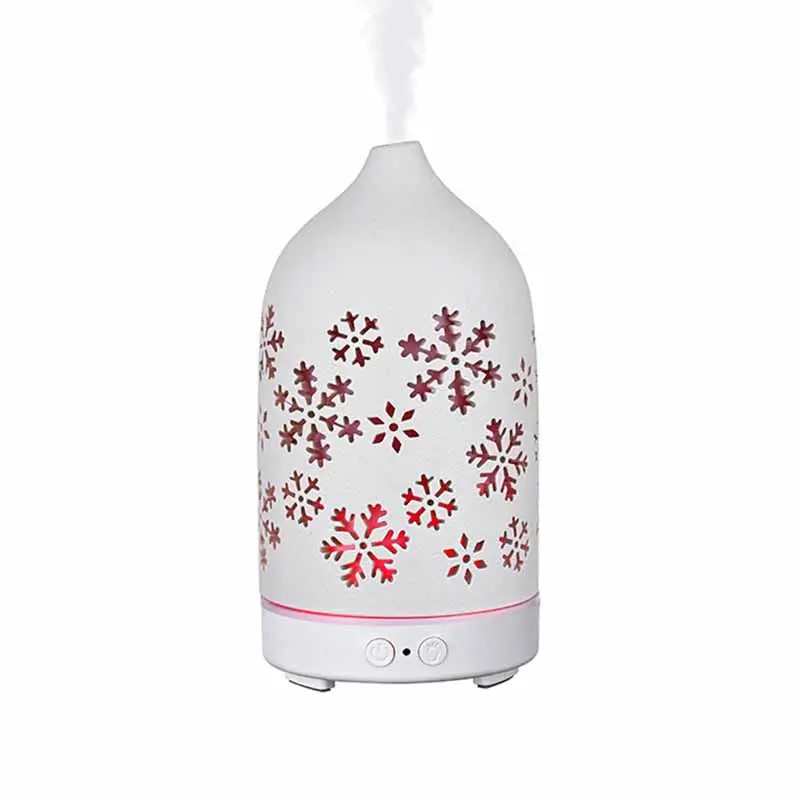 Difusor 160ML Difusor Perfume Máquina Fragrância Umidificador Snowflake Ceramic Aroma Difusor