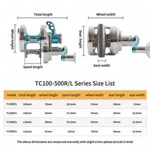 Moulinet vertical conventionnel en métal de haute qualité moulinet de pêche en eau salée <span class=keywords><strong>sous</strong></span> la tête de bateau moulinet de gabarit à pas lent - Product Image 3