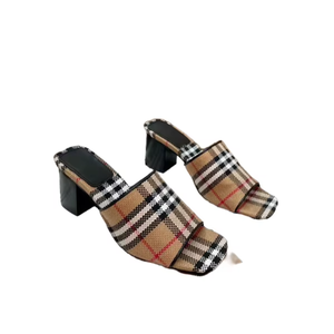 Sandales à talons haut de gamme originales, élégantes et confortables, à bout ouvert pour femmes, talon plat - pour l'été - Product Image 6