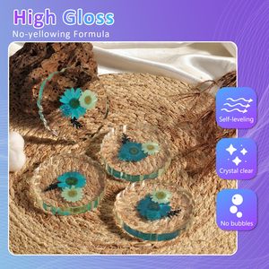 4 Gallon Crystal Clear <strong>Epoxy</strong> <strong>Resin</strong> <strong>Kit</strong> No Yellowing No Bubble Art <strong>Resin</strong> Casting <strong>Resin</strong> for Art Crafts Jewelry Making Wood &amp; Molds - Product Image 4