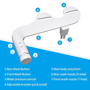 Custom Logo Bathroom <strong>Toilet</strong> Seat <strong>Bidet</strong> Attachment Ultra-Slim Dual Retractable Nozzle ABS <strong>Bidet</strong> Toilette Cold Water <strong>Toilet</strong> <strong>Bidet</strong> - Product Image 3