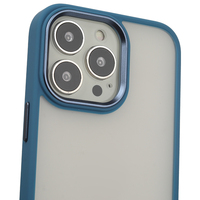 Coque de protection rigide effet peau mate transparente avec protection caméra en métal pour iPhone 18 17