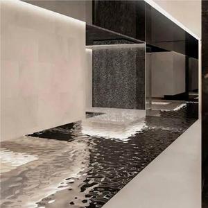 Inox SS304 201 Mirror Gold Water Ripple Hoja de acero inoxidable para revestimiento de paredes - Product Image 6