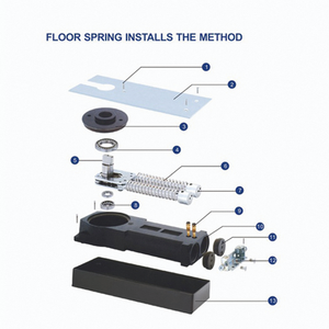 Thủy lực tầng bản lề tầng mùa xuân cho cửa kính chi phí hiệu quả giải pháp trung tâm mua sắm khách sạn Văn phòng thủy lực tầng mùa xuân - Product Image 3