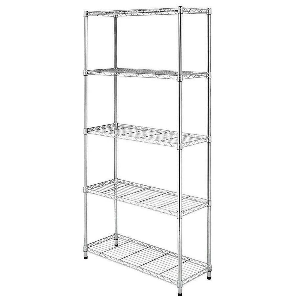 FREE SAMPLE bathroom bedroom multi-storey kitchen supplies storage rack Wire Shelving Rack Metal Shelf Home Garage Storage Shelf