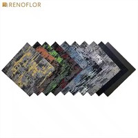 Carreaux de tapis de bureau commercial de luxe 50x50 tapis carré PP Surface en nylon support en PVC tapis carré de sol rembourré pour la maison