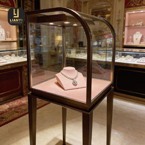 Vitrine de présentation de bijoux haut de gamme avec éclairage LED, solution de merchandising visuel personnalisée pour l'aménagement complet de magasin, ODM/OEM - Product Image 2