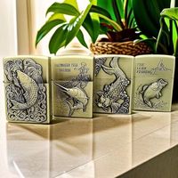 Vente directe usine Briquet à sable métallique à meule, coupe-vent, au design créatif et tendance, style chinois, pour cigarettes et cigares